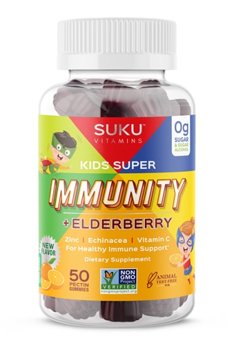 SUKU Vitamins Kids Super Immunity + Elderberry Super Orange