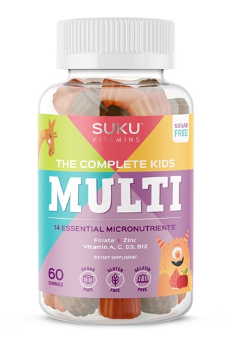 SUKU Vitamins Kids The Complete MultiVitamin Sugar Free