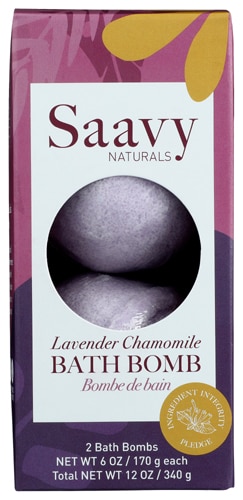 Saavy Naturals Bath Bomb Duo - Lavender Chamomile