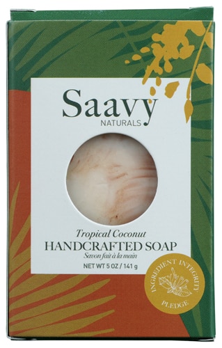 Saavy Naturals Handcrafted Bar Soap - Tropical Coconut