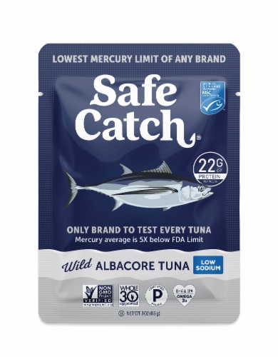 Safe Catch Wild Albacore Tuna Low Sodium Single Serve Pouch