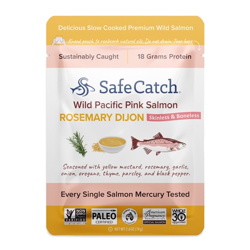 Safe Catch Wild Pacific Pink Salmon Skinless & Boneless Rosemary Dijon