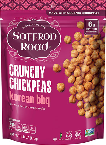 Saffron Road Crunchy Chickpeas Gluten Free Korean BBQ