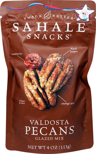 Sahale Snacks Valdosta Pecans Glazed Mix Cranberries Black Pepper Orange Zest