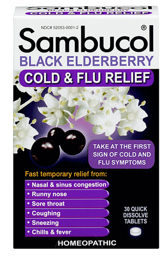 Sambucol Black Elderberry Cold and Flu Relief