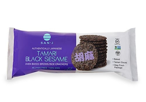 San-J Tamari Black Sesame Brown Rice Crackers