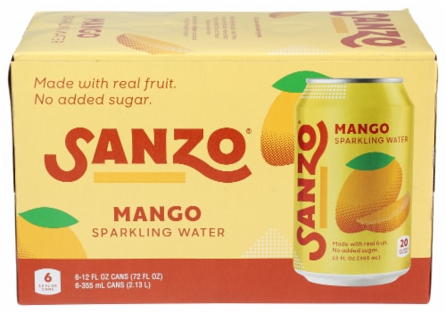 Sanzo Sparkling Water No Added Sugar Mango