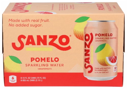 Sanzo Sparkling Water No Added Sugar Pomelo