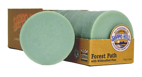 Sappo Hill Glycerine Crème Bar Soap - Forest Path with Pine