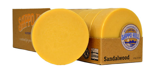 Sappo Hill Glycerine Crème Bar Soap - Sandalwood