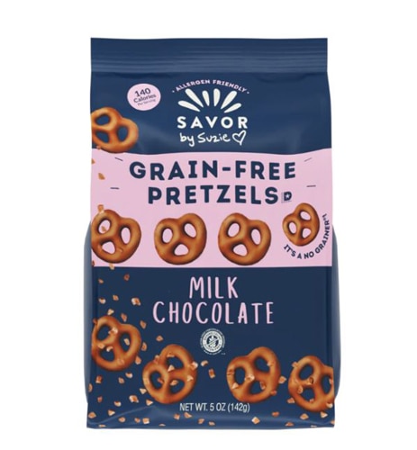 Savor by Suzie Grain-Free Pretzels Milk Chocolate