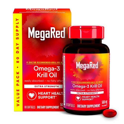 Schiff MegaRed Extra Strength Softgel Omega 3 Krill Oil Supplement