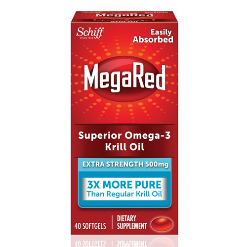 Schiff MegaRed Extra Strength Softgels Krill Oil Omega 3 Supplement