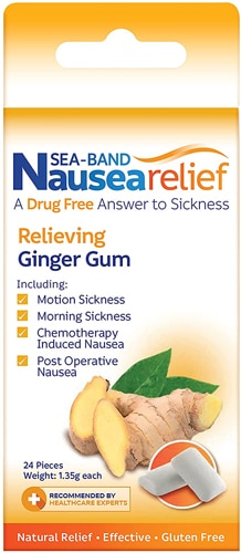 Sea-Band Anti-Nausea Ginger Gum