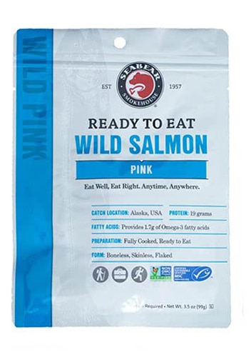 SeaBear Smokehouse Ready-To-Eat Smoked Wild Pink Salmon
