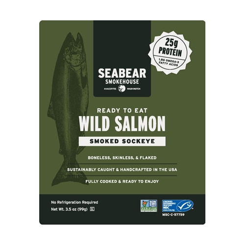 SeaBear Smokehouse Ready-To-Eat Smoked Wild Sockeye Salmon