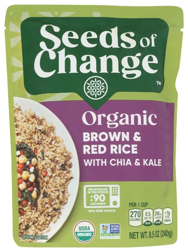 Seeds of Change Organic Brown & Red Rice with Chia & Kale