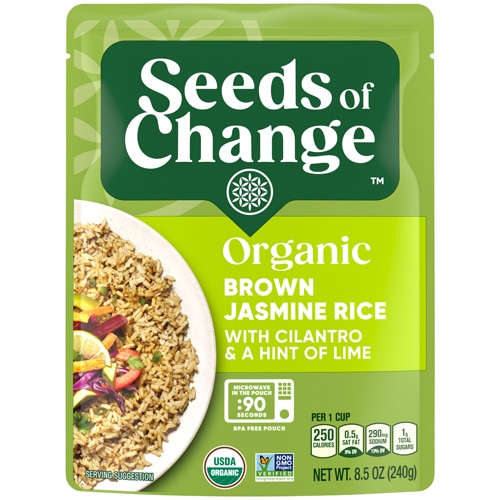 Seeds of Change Organic Brown Jasmine Rice Cilantro Lime