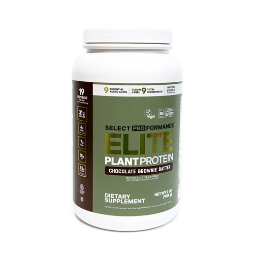 Select Proformance Elite NSF Certified for Sport - Plant Protein Chocolate Brownie Batter