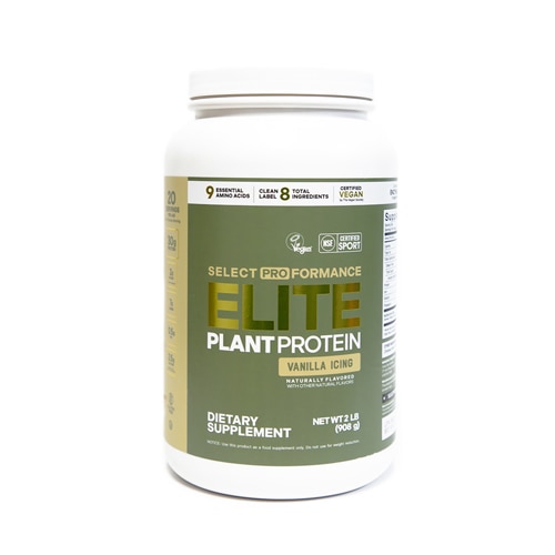 Select Proformance Elite NSF Certified for Sport - Plant Protein Vanilla Icing