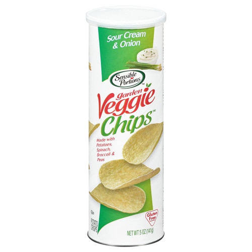 Sensible Portions Garden Veggie Chip Cannister Sour Cream & Onion