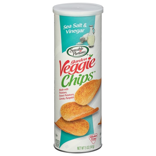 Sensible Portions Garden Veggie Chips Canister Gluten Free Sea Salt & Vinegar