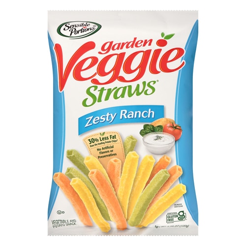 Sensible Portions Garden Veggie Straws® Gluten Free Zesty Ranch