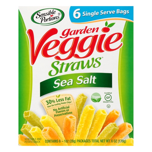 Sensible Portions Garden Veggie Straws Sea Salt