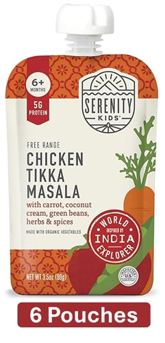 Serenity Kids Baby Food Puree 6+ Months Chicken Tikka Masala