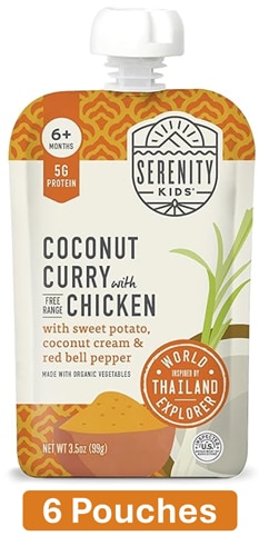 Serenity Kids Baby Food Puree 6+ Months Coconut Curry with Free Range Chicken