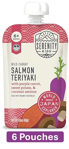 Serenity Kids Baby Food Puree 6+ Months Salmon Teriyaki