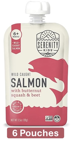 Serenity Kids Baby Food Puree 6+ Months Wild Caught Salmon