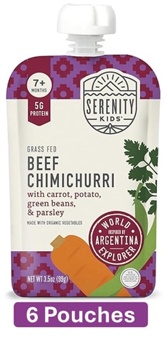 Serenity Kids Baby Food Puree 7+ Months Beef Chimichurri
