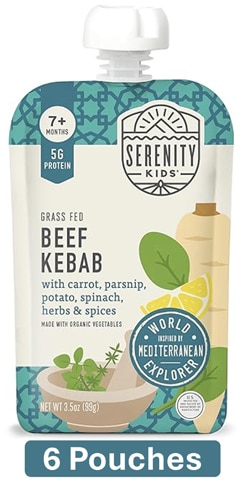 Serenity Kids Baby Food Puree 7+ Months Beef Kabab