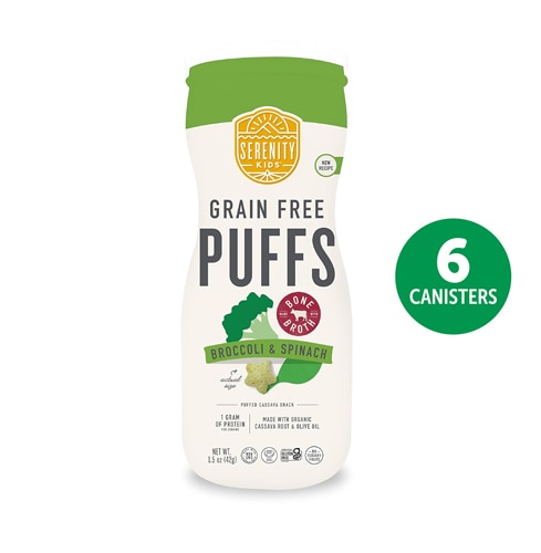 Serenity Kids Grain Free Puffs Broccoli & Spinach