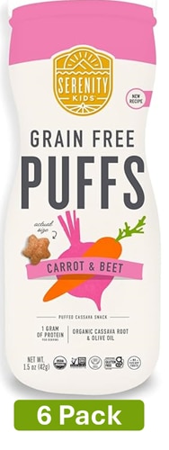 Serenity Kids Grain Free Puffs Organic Carrot & Beet