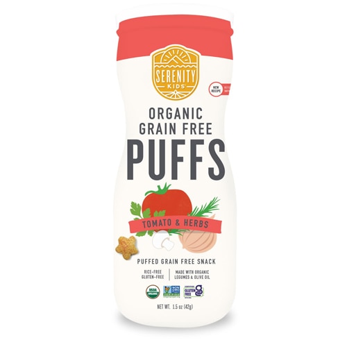 Serenity Kids Organic Grain Free Puffs Tomato & Herbs