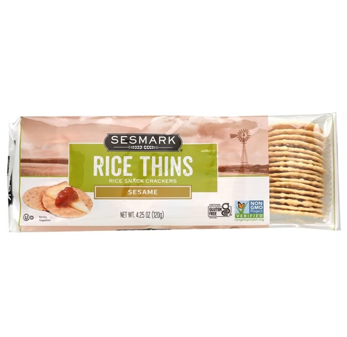 Sesmark Foods Rice Thins Sesame