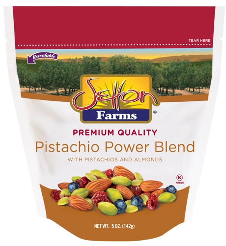 Setton Farms Premium Quality Pistachio Power Blend Pistachios and Almonds