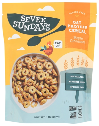 Seven Sundays Gluten Free Oat Protein Cereal Maple Cinnamon