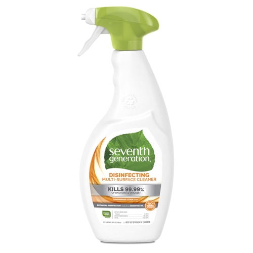 Seventh Generation Multi-Surface Disinfecting Cleaner Spray Lemongrass Citrus