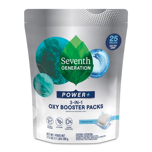 Seventh Generation Power+ 3-in-1 Oxy Booster Pack