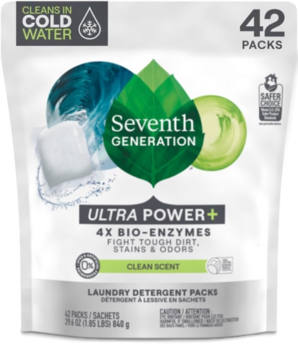 Seventh Generation Ultra Power Plus Laundry Detergent Packs Clean Scent