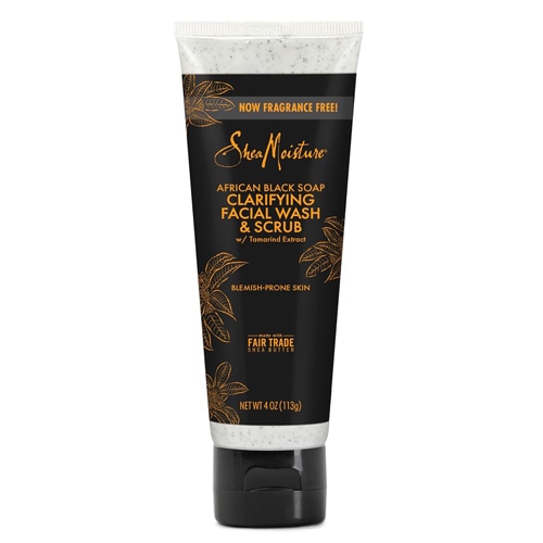 SheaMoisture African Black Soap Facial Wash & Scrub to Clarify Blemish-Prone Skin