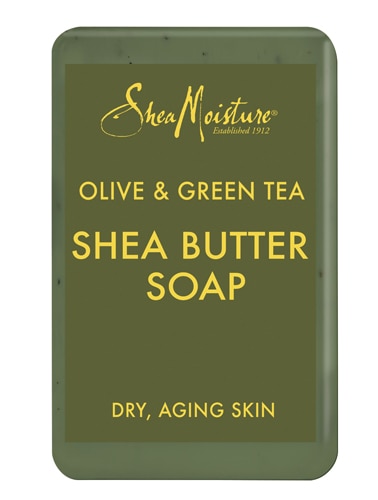 SheaMoisture Olive Oil & Green Tea Extract Shea Butter Soap Bar for Dry Aging Skin