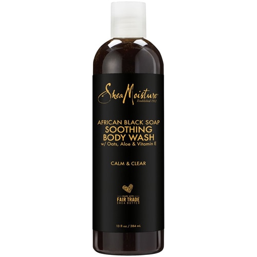 SheaMoisture Paraben-Free African Black Soap Soothing Body Wash for Acne Treatment