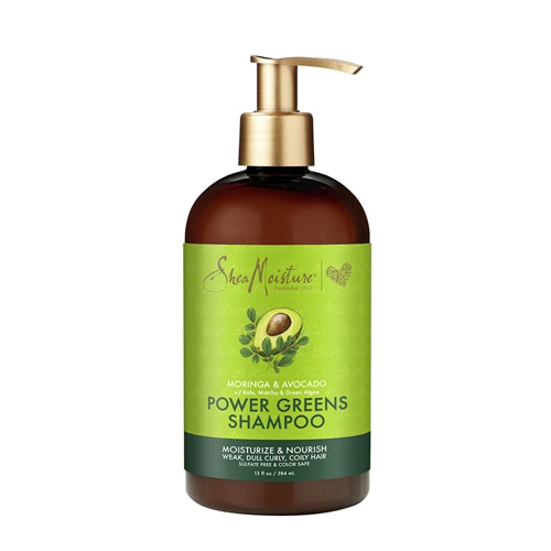 SheaMoisture Sulfate-Free Power Greens Moringa & Avocado Shampoo for Curly Hair