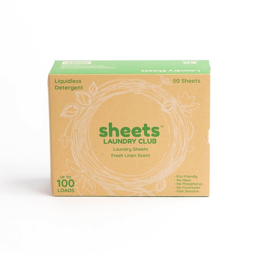 Sheets Laundry Club Laundry Detergent Sheets 100 Loads Fresh Linen