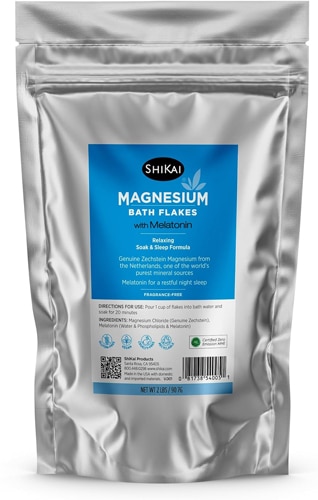 Shikai Magnesium Bath Flakes with Melatonin