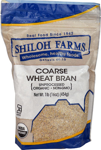 Shiloh Farms Organic Coarse Wheat Bran Unprocessed